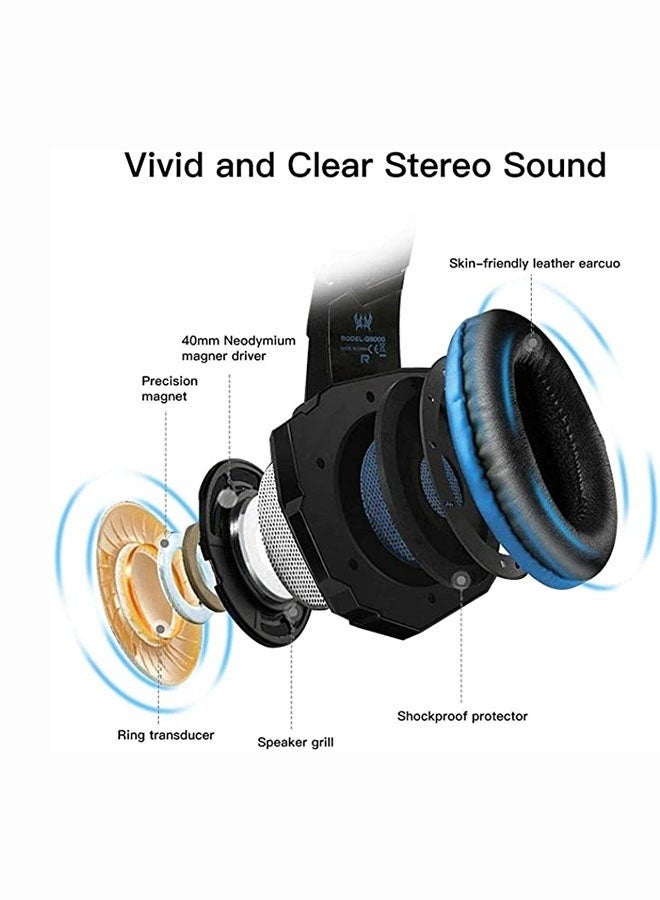 PS4 G9000 Wired Over-Ear Gaming Headphones With Microphone For PS4/PS5/XOne/XSeries/NSwitch/PC - Image 3